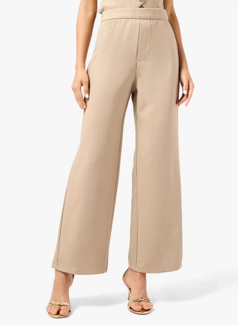 Ginger  Button Up Vest & Straight Fit Pant Coord Set for Women | Best Price UAE